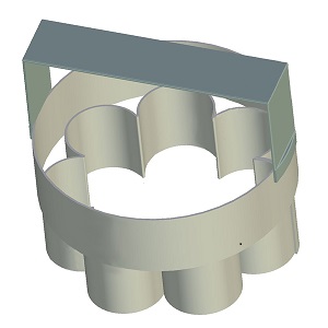 Кондитерская форма Семицветик с ручкой